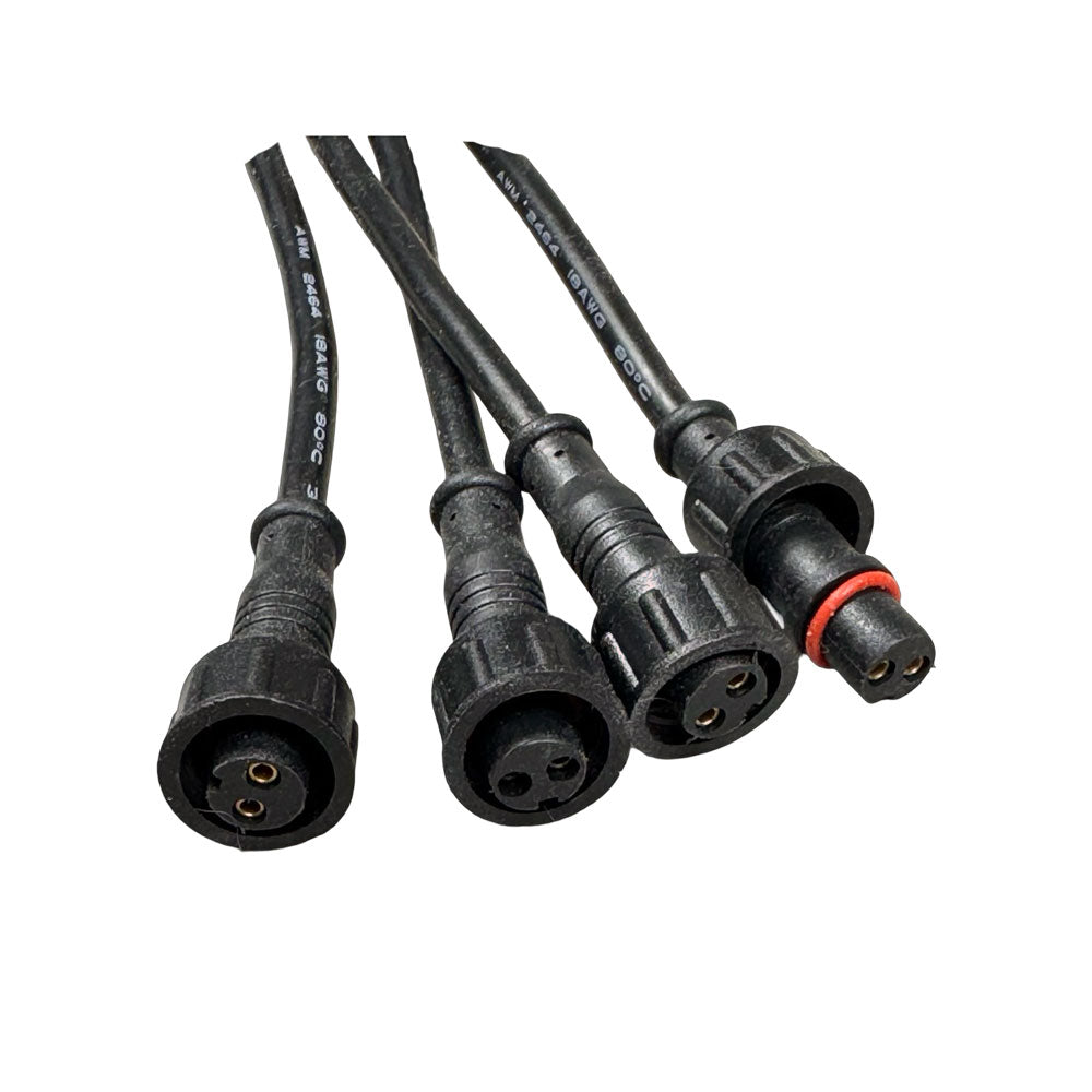 MINI-X Series - White Rock Light  Kit, IP69k, 4 Piece Kit: Complete