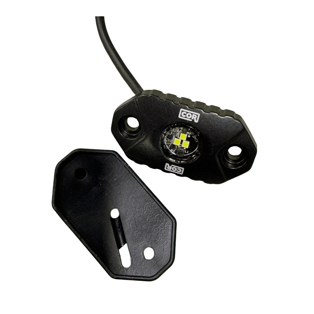 MINI-X Series - White Rock Light  Kit, IP69k, 4 Piece Kit: Complete
