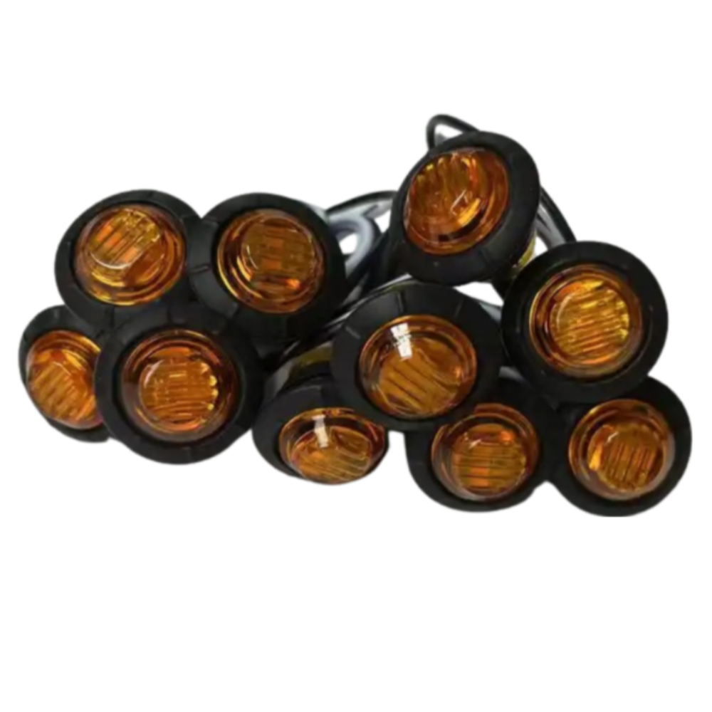 LED Round Marker Lights, 3/4
