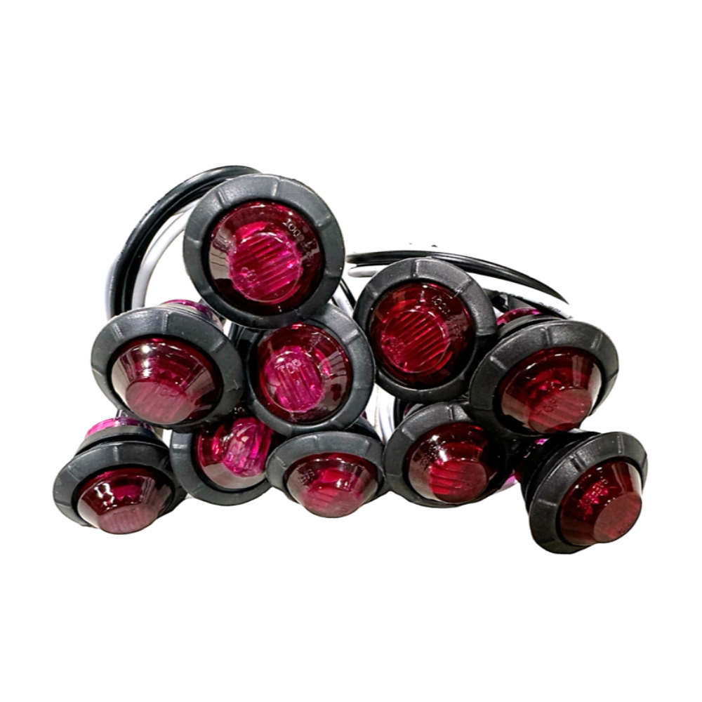 LED Round Marker Lights, 3/4