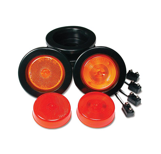 2-1/2 Round Trailer Marker LED with Reflex