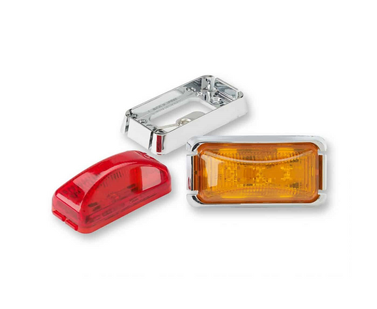 2 1/2" x 1 1/4" Rectangle LED Trailer Marker Lights