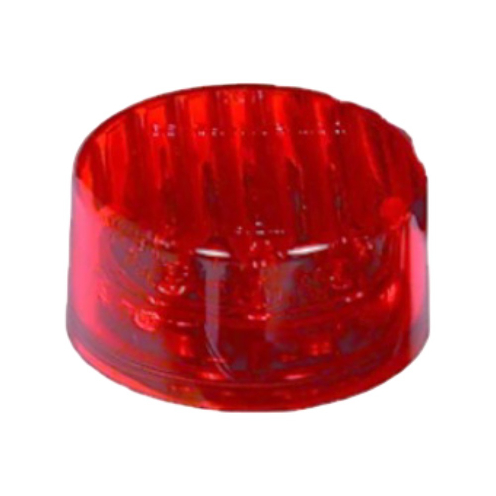 2″ Red Round LED Trailer Marker Light Kit, Grommet, Plug