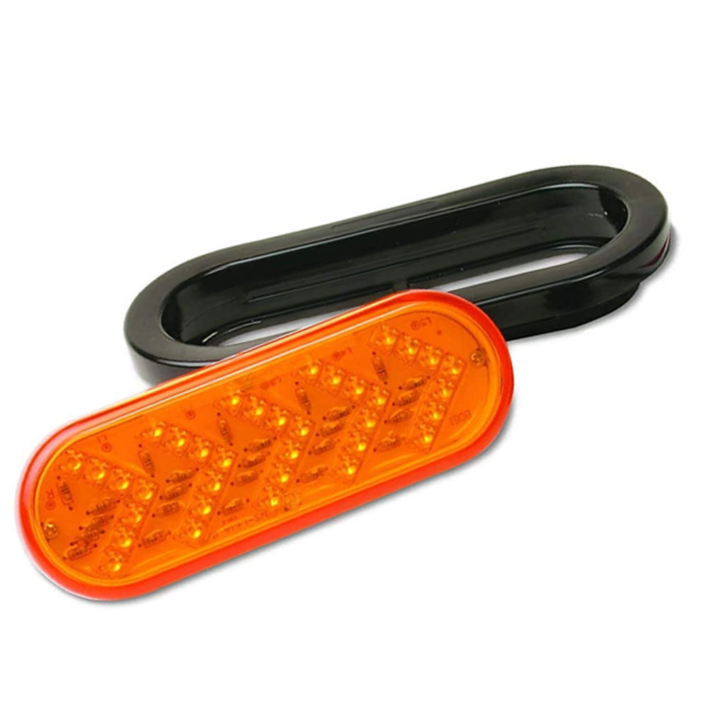 Oval LED Amber Light with Sequencing Turn Signal