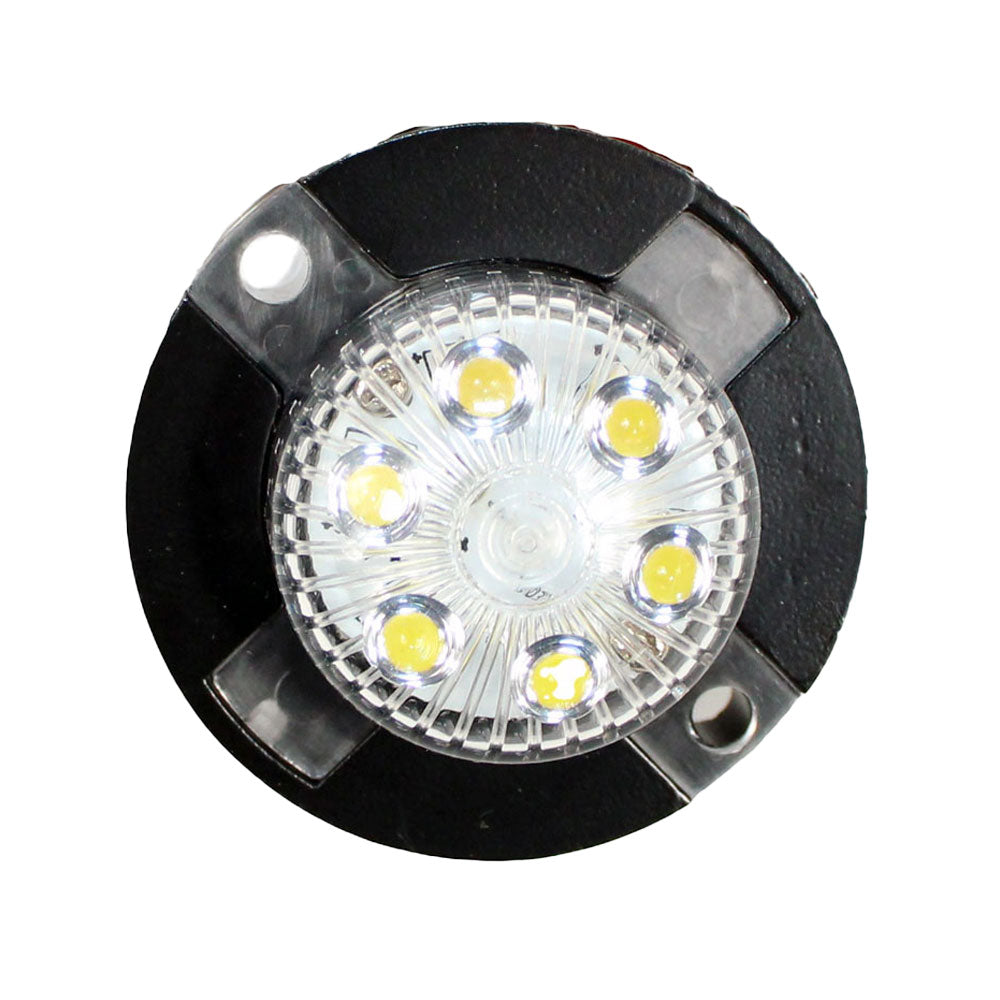 WHITE MINI-Xtreme Round LED Strobe Light