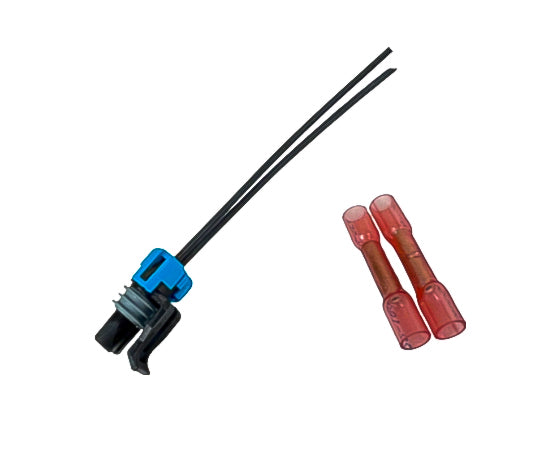 Delphi Metri-Pack 150 2 Way 18awg, Black 1' Pigtail