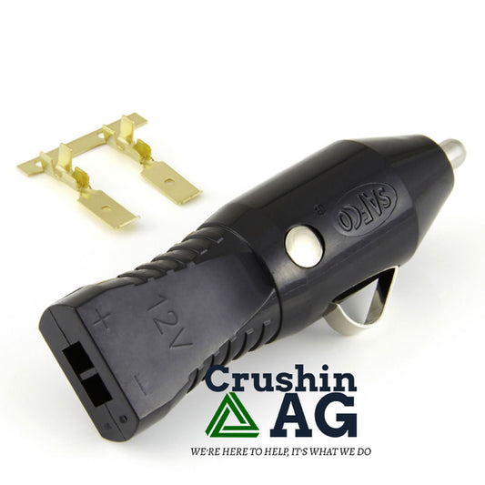 Male Cigarette Power Adapter Plug Kit With Crimp Terminals