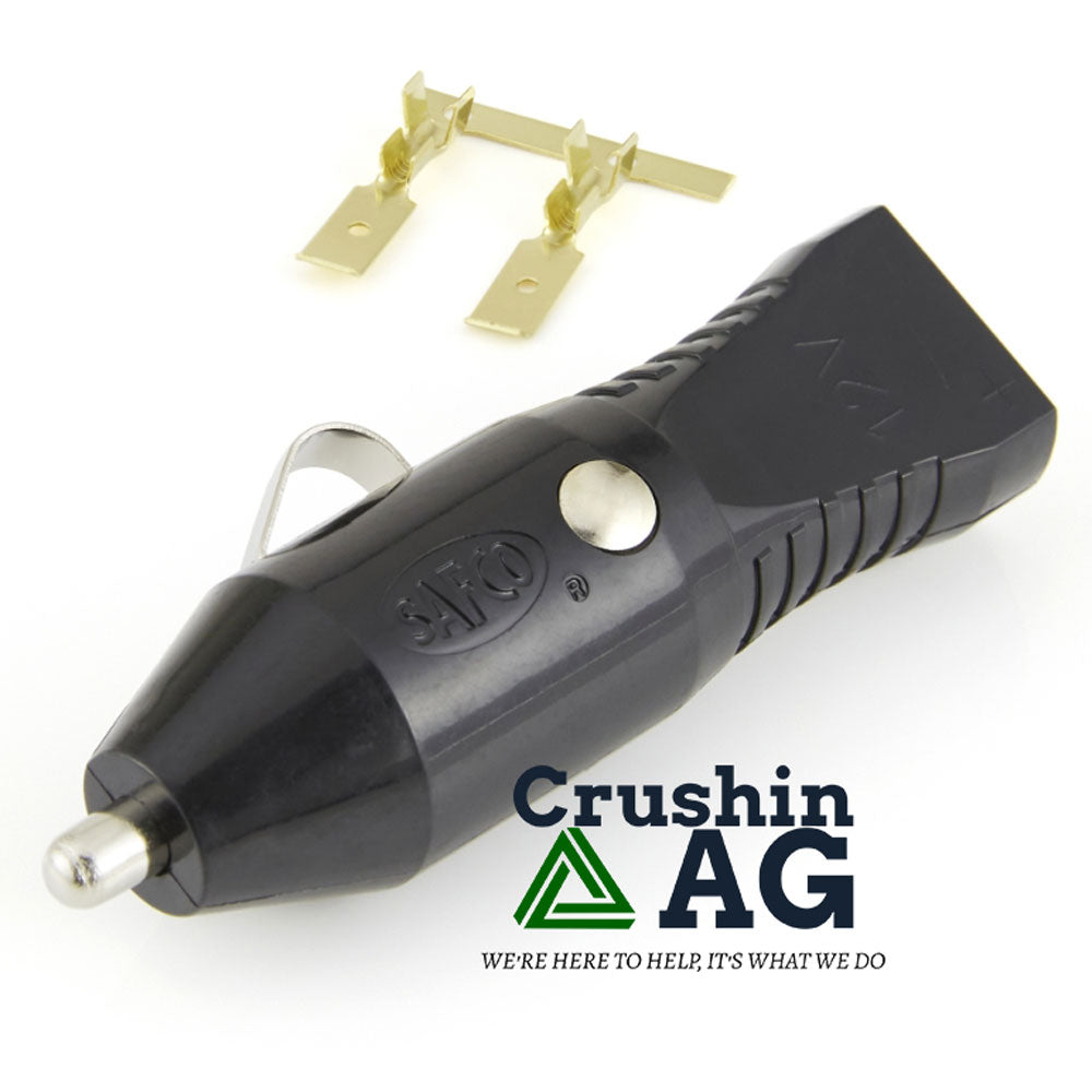 Male Cigarette Power Adapter Plug Kit With Crimp Terminals