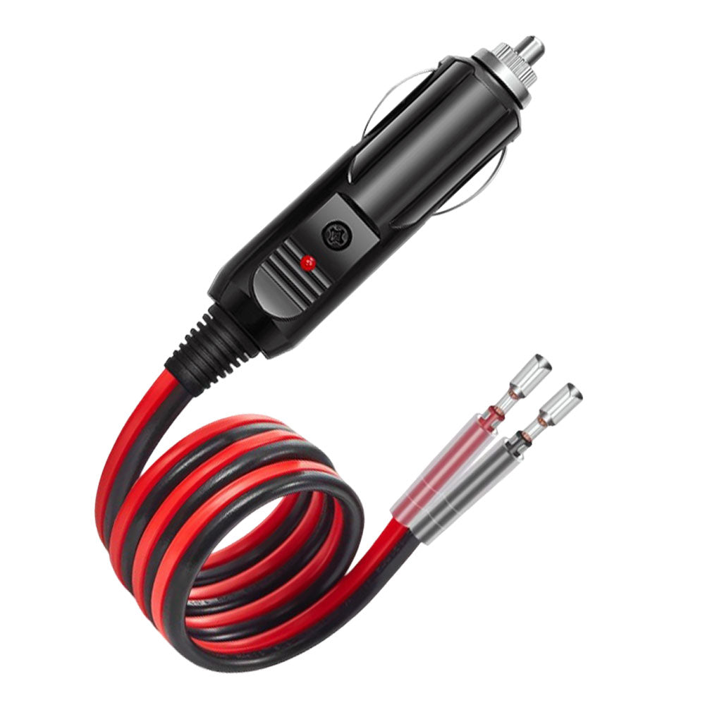 16awg Fused w/ LED, Cigarette Power Port Pigtail