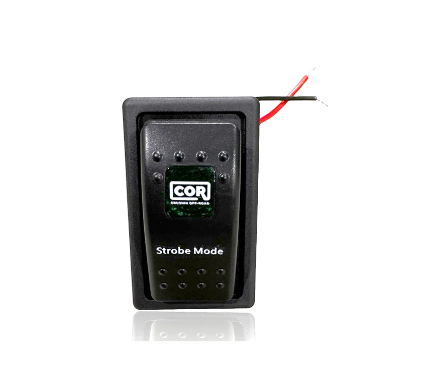 "Strobe Mode" LED 20A Waterproof Momentary Rocker Switch