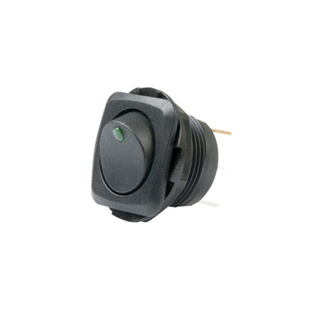 Green LED, 20A Illuminated Square-Round Hole Rocker Switch