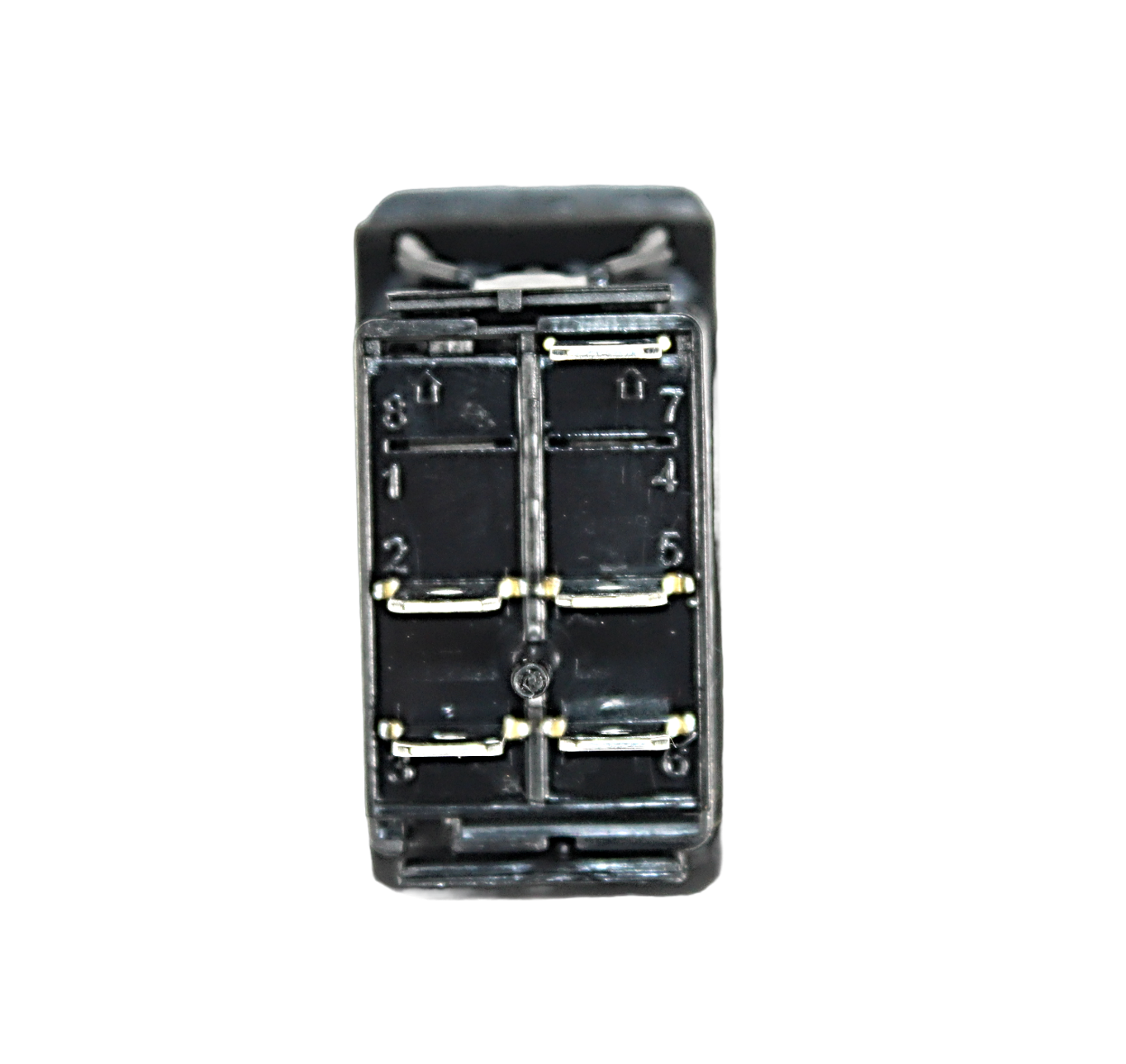 LED Snap in Rocker Switch, DPST, ON-OFF, Green LED, LIGHT BAR