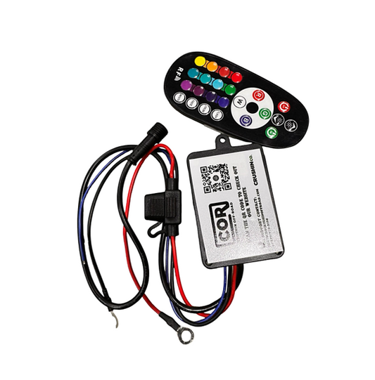 4 Wire RBG Bluetooth Controller Kit, 24 Button Remote BLEDIM App