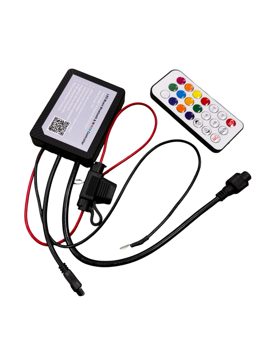 3 Wire RGB Bluetooth Controller Kit, 24 Button IR Remote