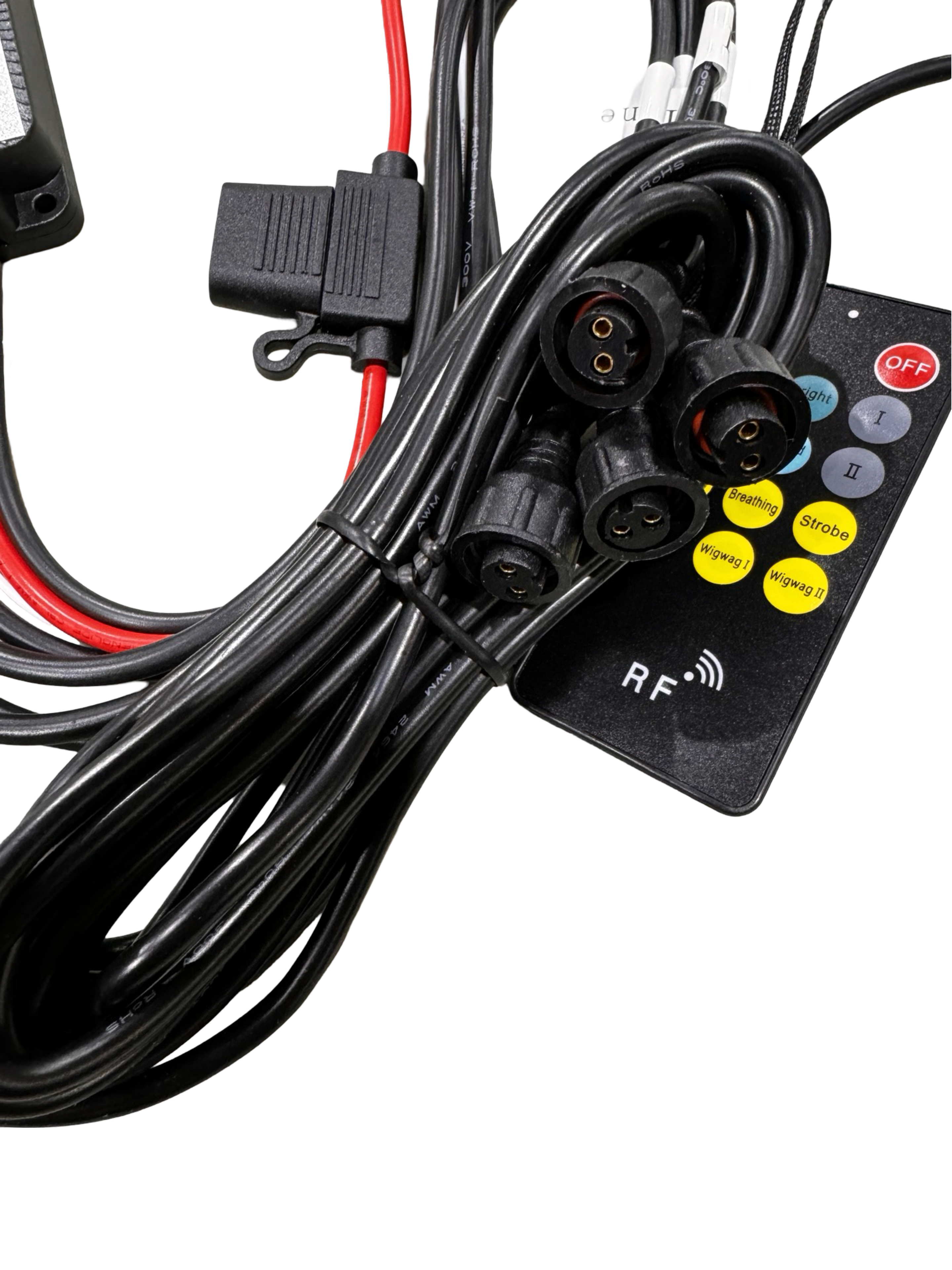 2 Wire 4 Zone Single Color 30AMP Bluetooth Controller Kit