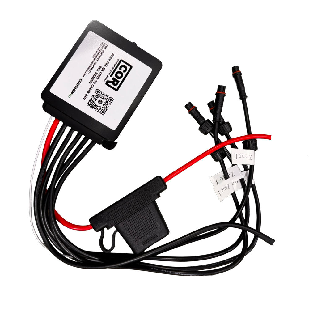 50A 5 Wire RGB+W Bluetooth LED Controller with IR Remote