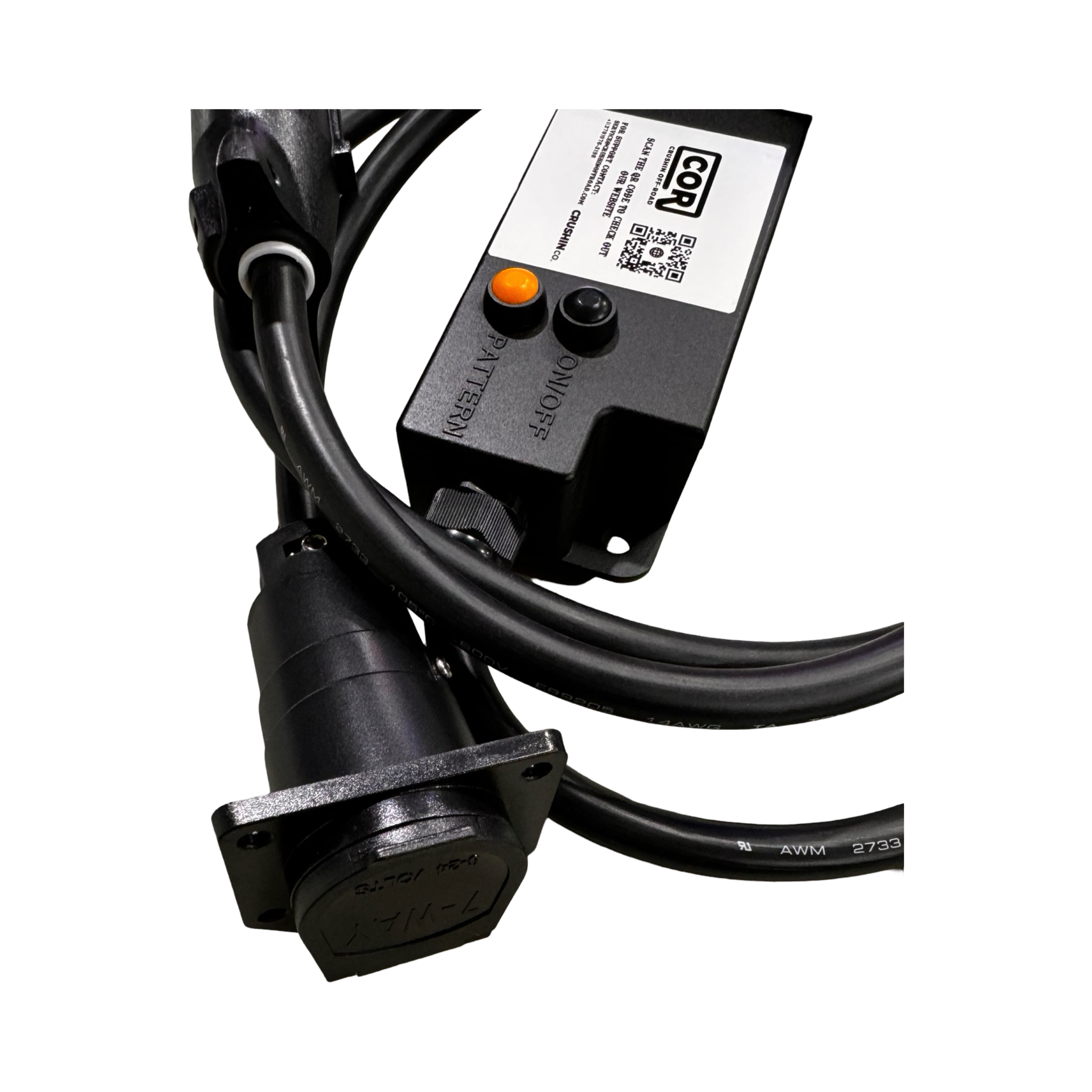 COR Trailer Strobe Flasher Kit, Trailer Tongue Magnetic Mount Kit, with Remote