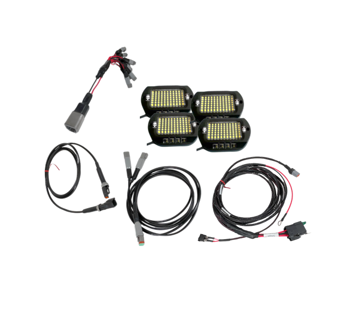 EXTREME 9100 Lumen PURE WHITE Waterproof Rock Light Kits