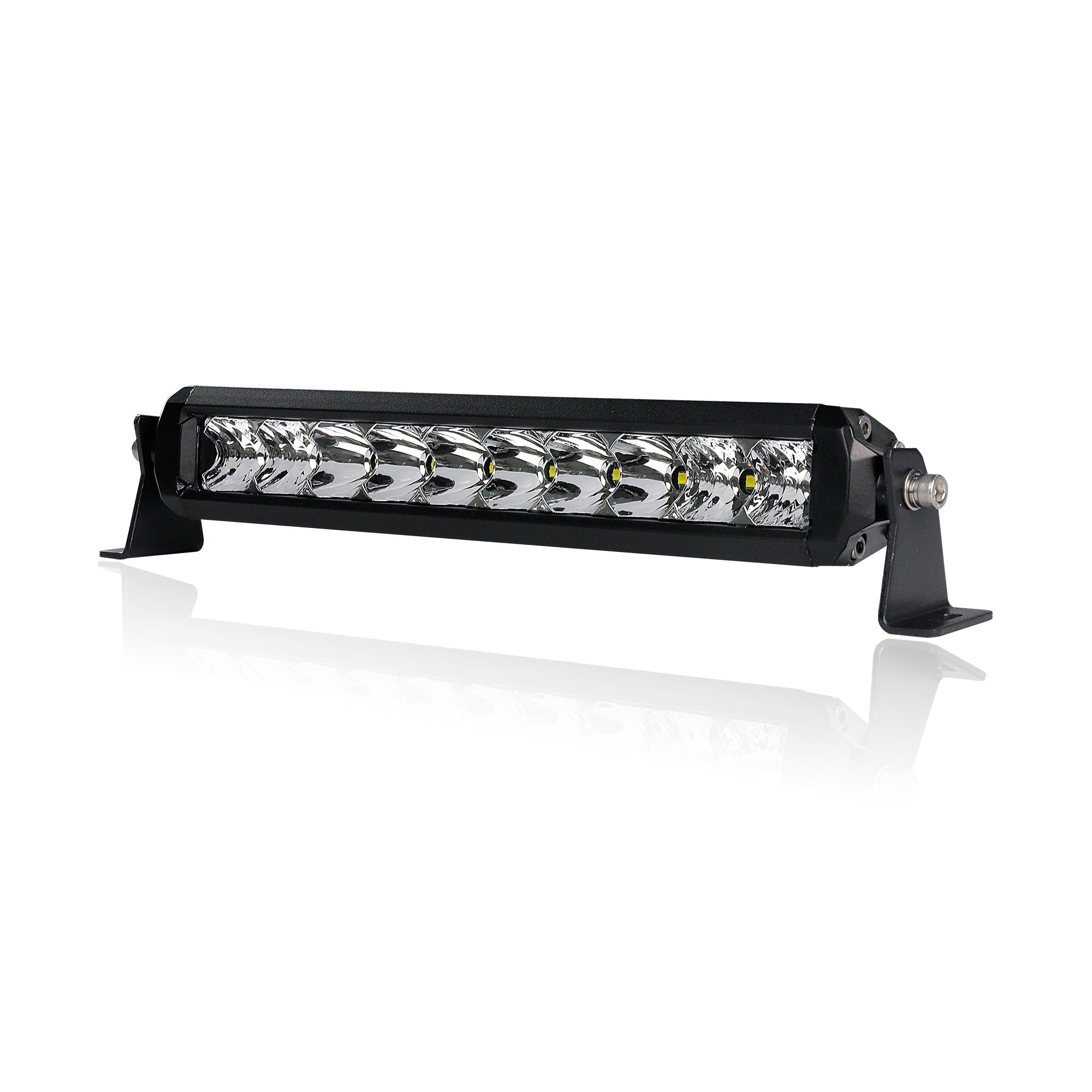 Heavy Duty Screwless Single Row White LED Light Bar