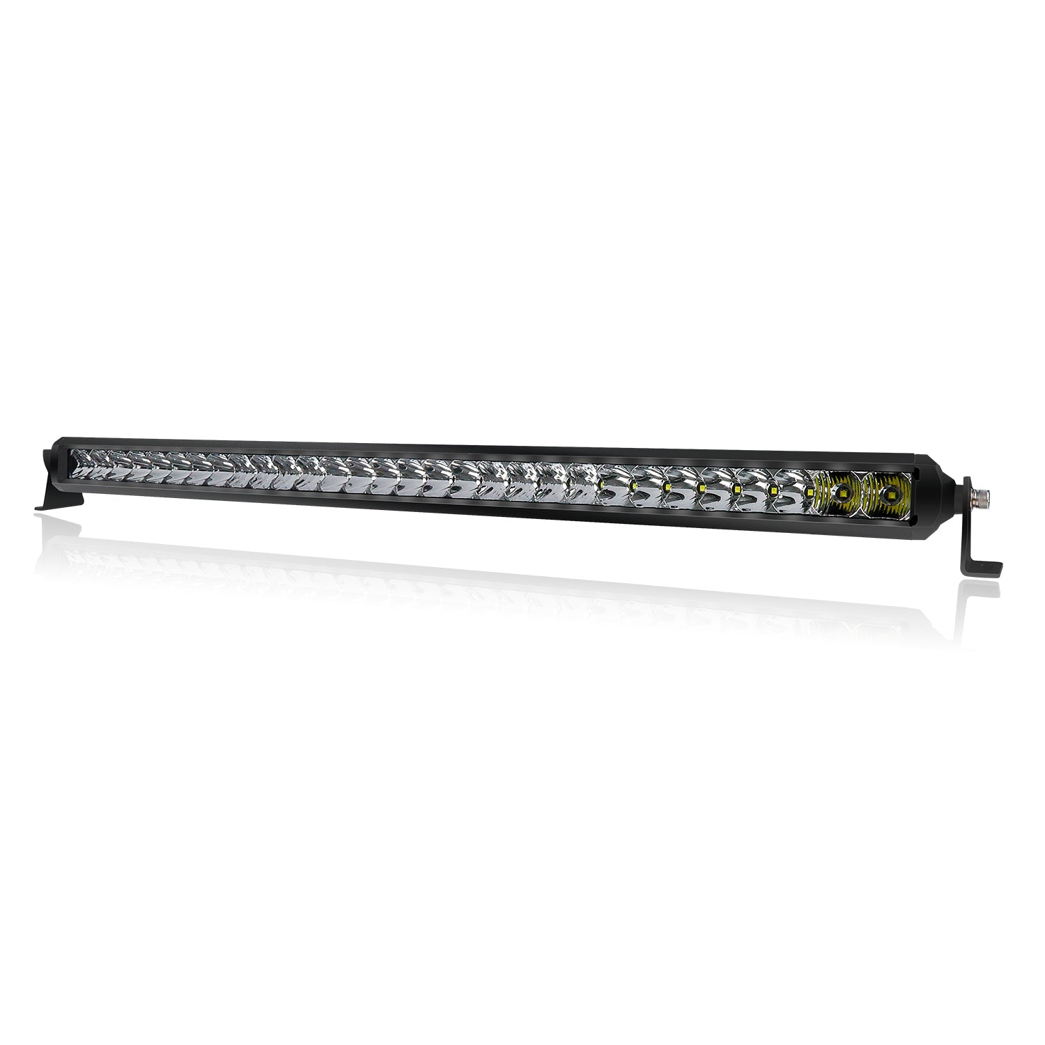 Heavy Duty Screwless Single Row White LED Light Bar