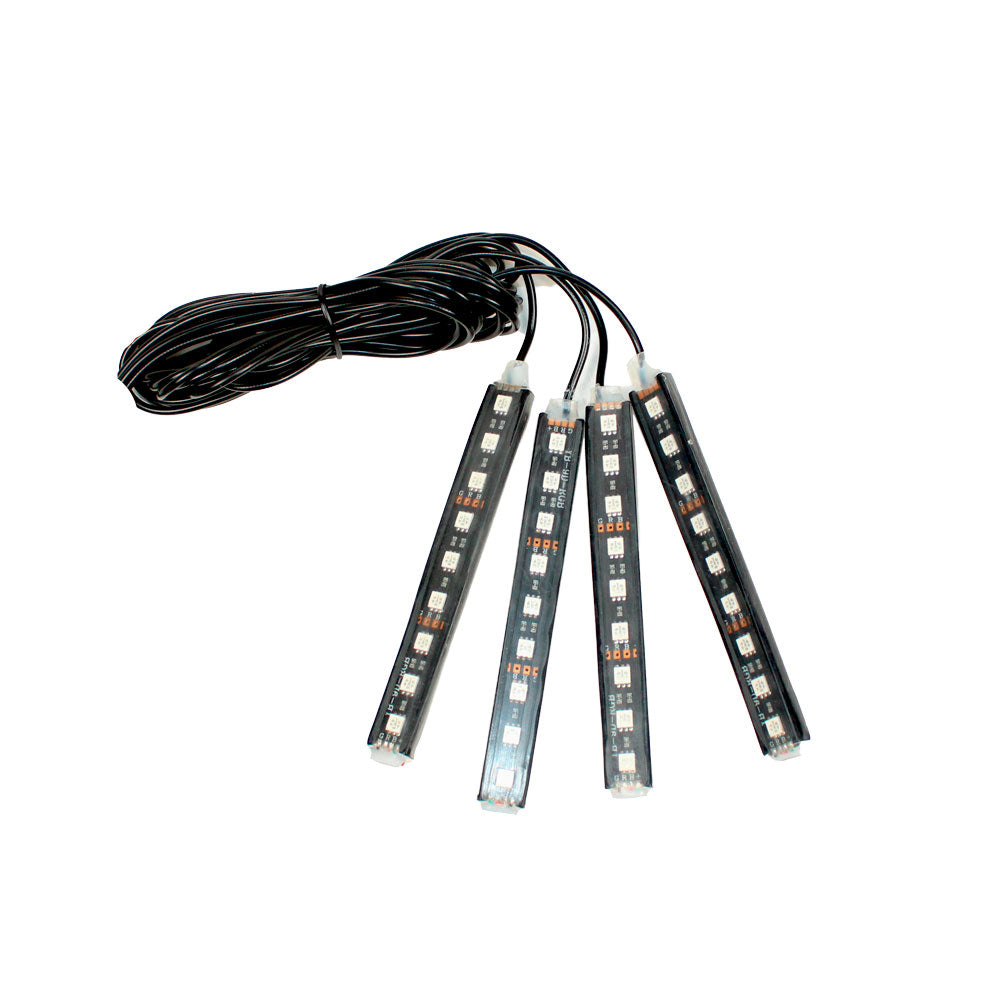 4 Piece LED Strip Interior Car Light Kit