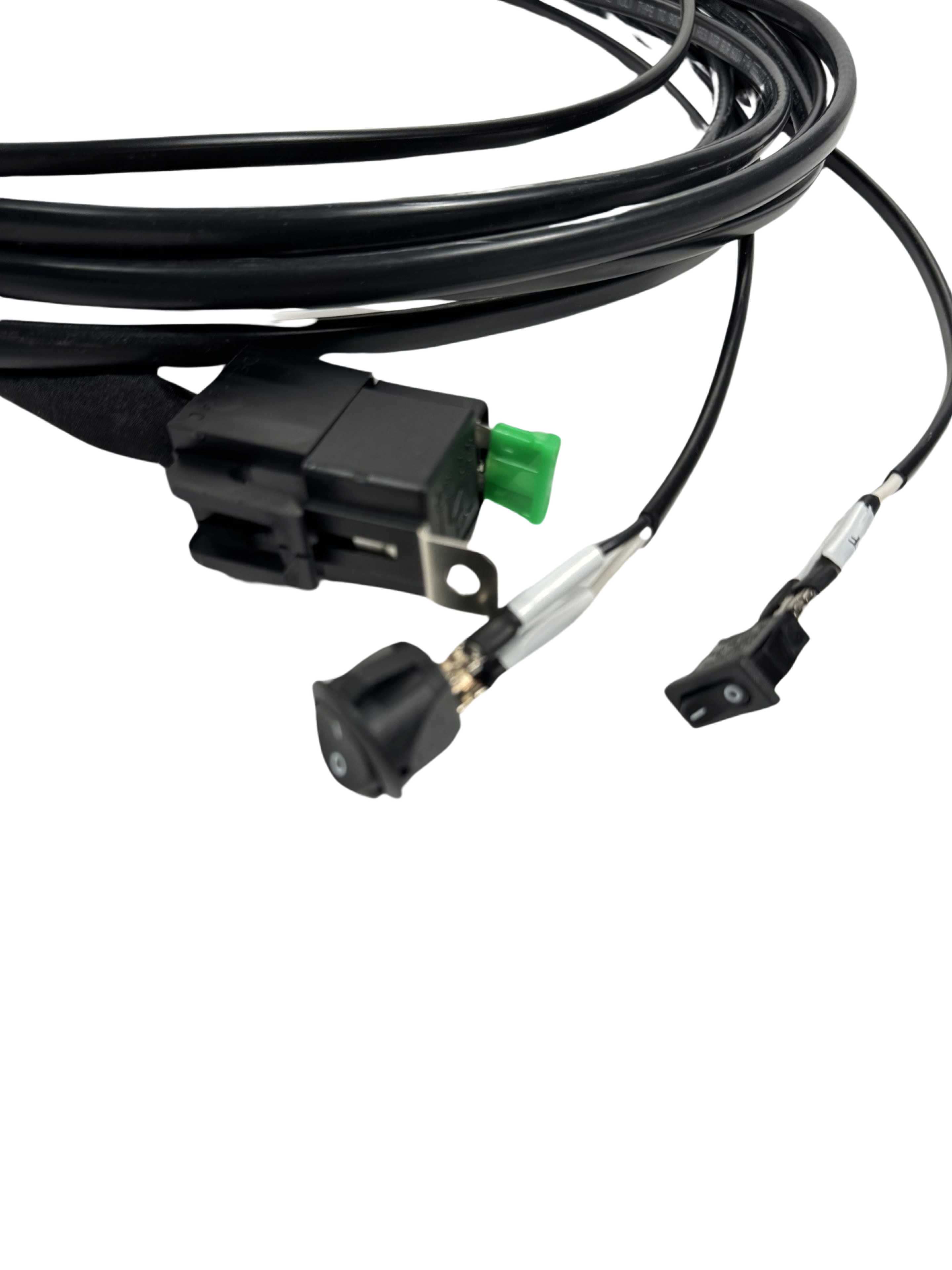 Rock Light Dual Relay, Dual Switched Battery Power Harness 12awg