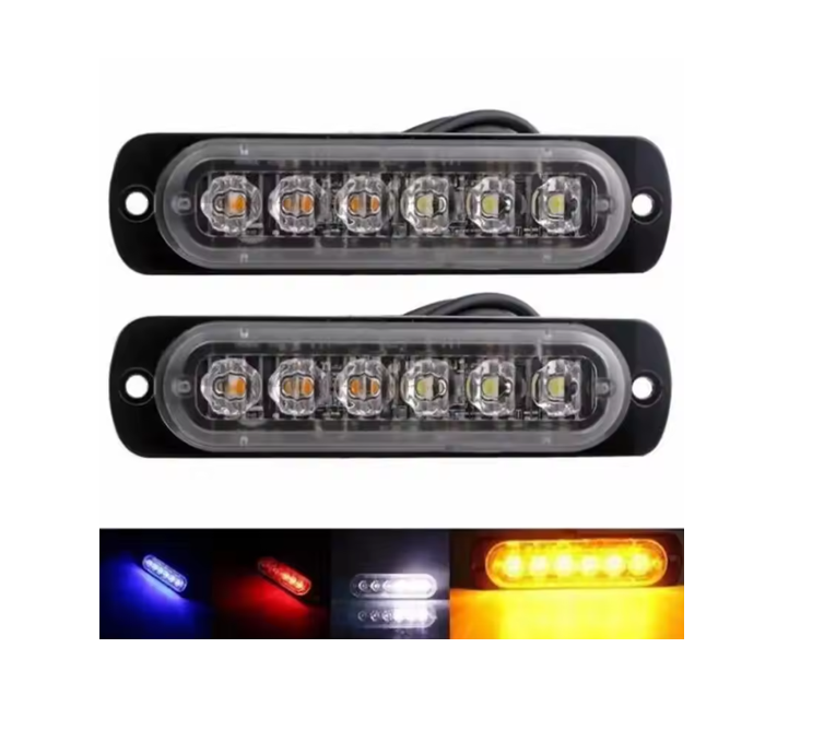 LED Flashing Warning Strobe, Surface Mount Light, AMBER