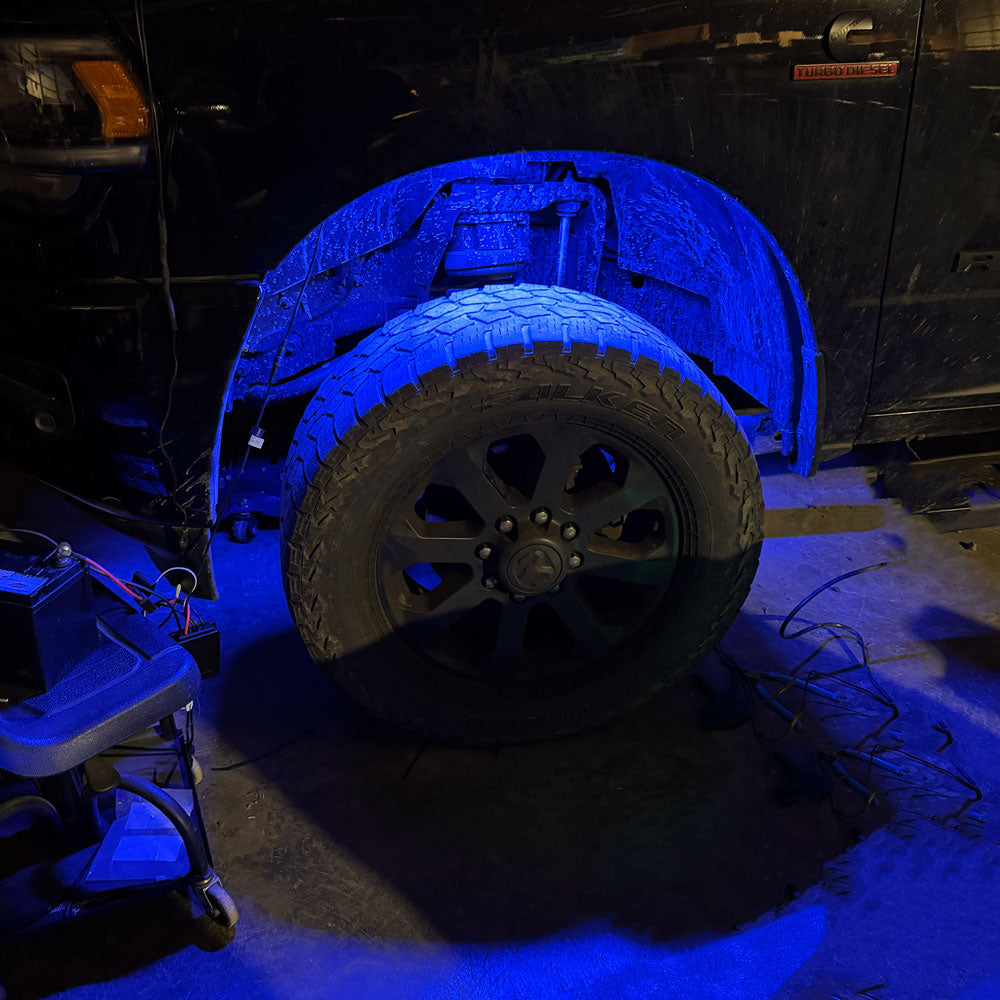 4' Blue LED Portal Light Strip Kit, Double Row