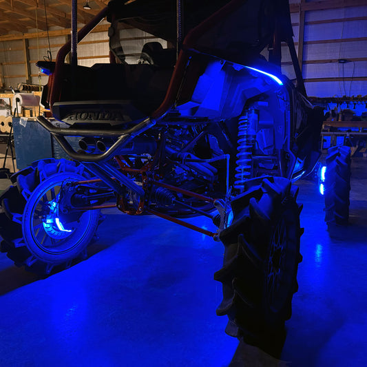 4' Blue LED Portal Light Strip Kit, Double Row