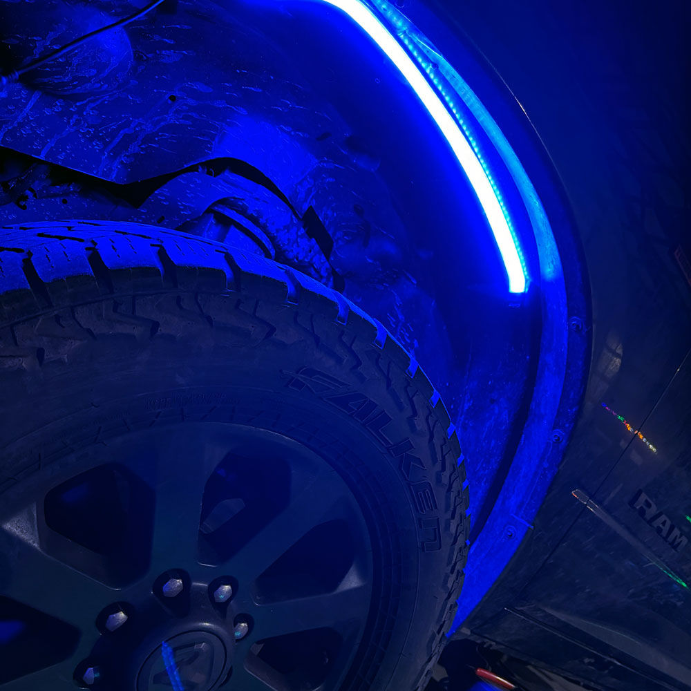 4' Blue LED Portal Light Strip Kit, Double Row