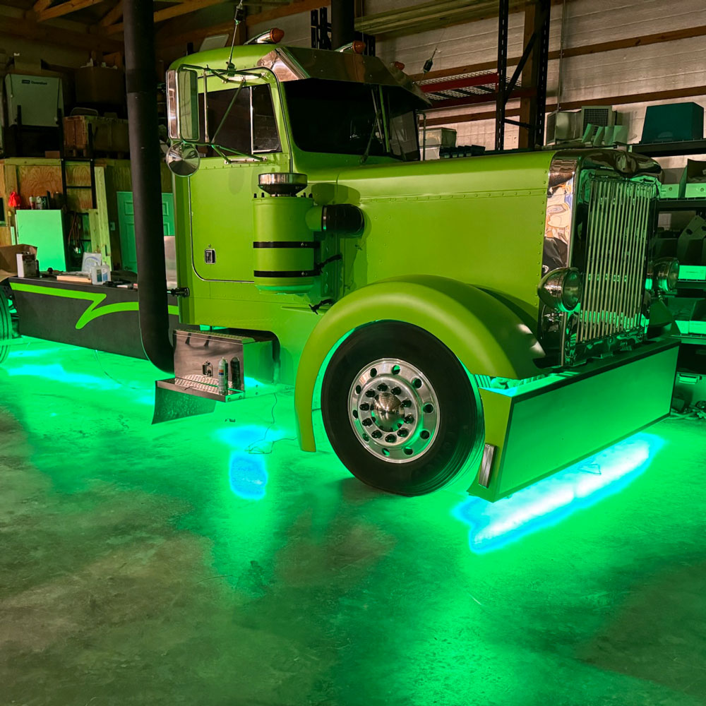 4' Green LED Portal Light Strip Kit, Double Row