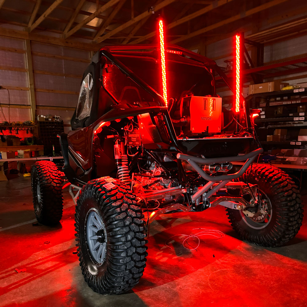 4' Red LED Portal Light Strip Kit, Double Row