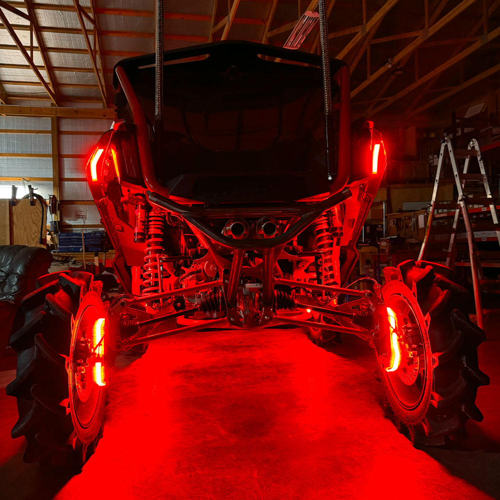 4' Red LED Portal Light Strip Kit, Double Row