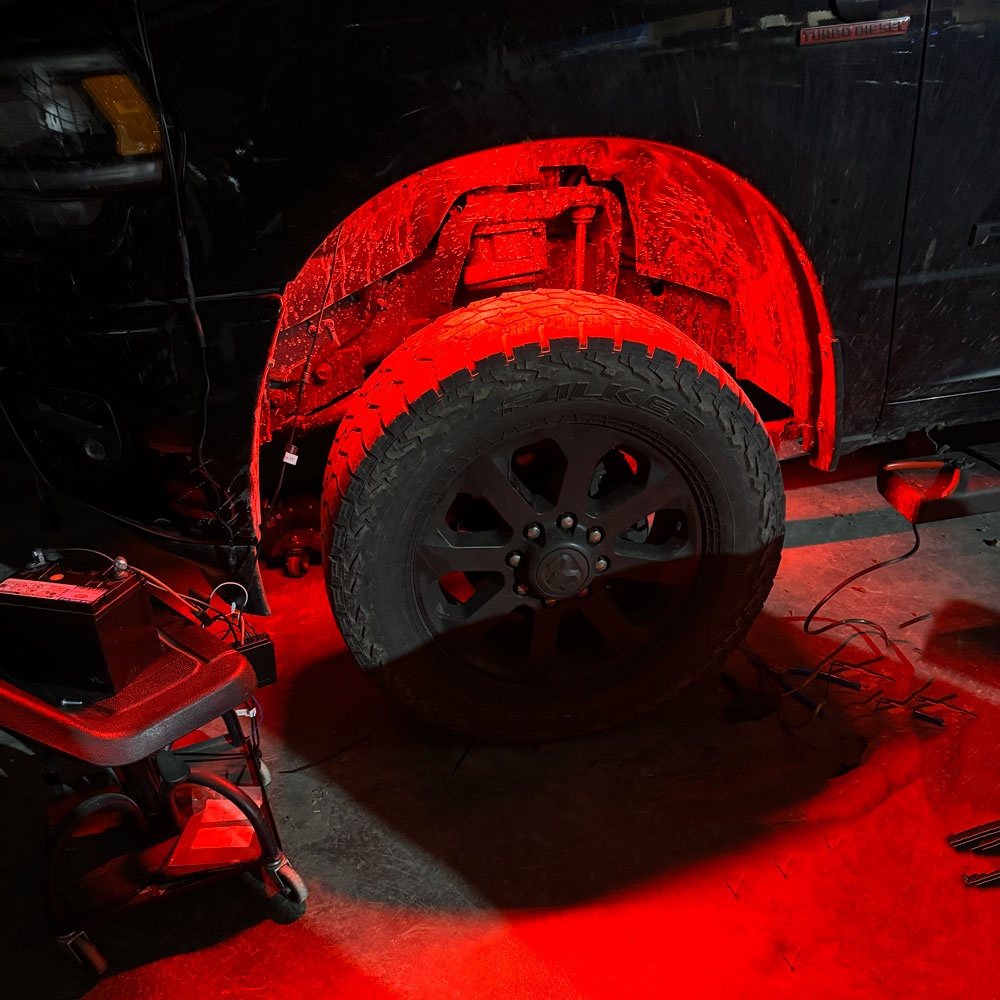 4' Red LED Portal Light Strip Kit, Double Row