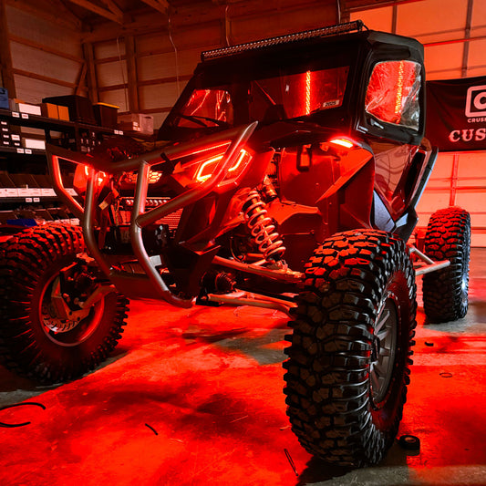 4' Red LED Portal Light Strip Kit, Double Row