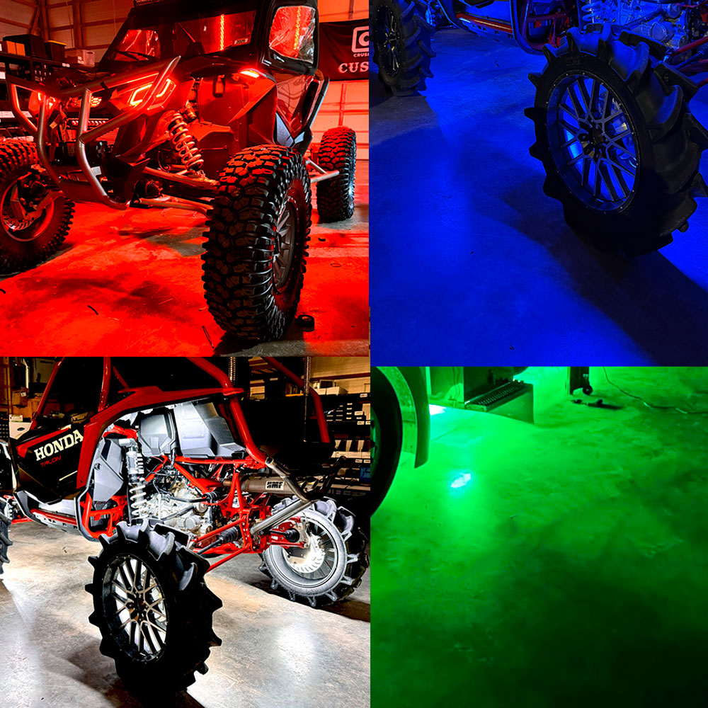 4' RGB+W LED Portal Light Strip Kit, Double Row