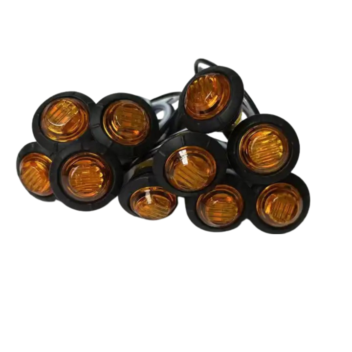 LED Round Marker Lights, 3/4