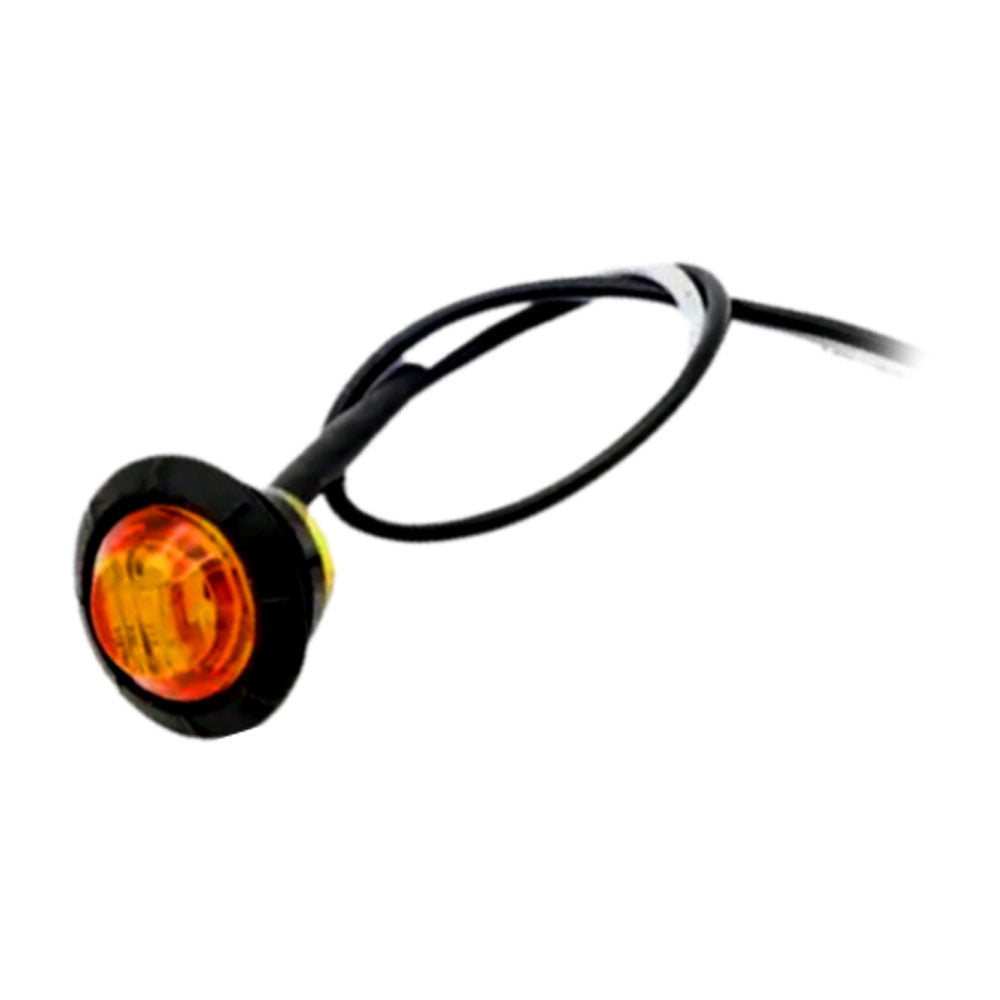 Amber LED Round Marker Lights, 3/4