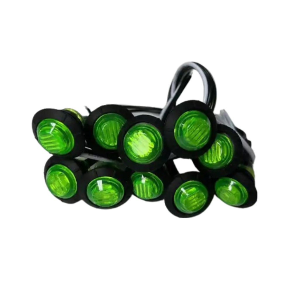 LED Round Marker Lights, 3/4