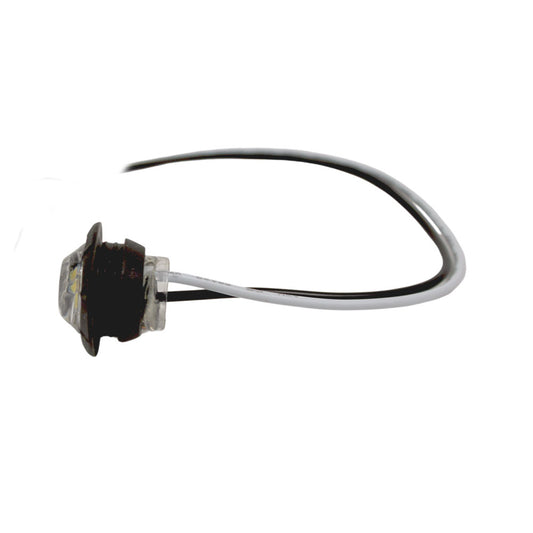 White LED Round Marker Lights, 3/4" Diameter, Valance Light