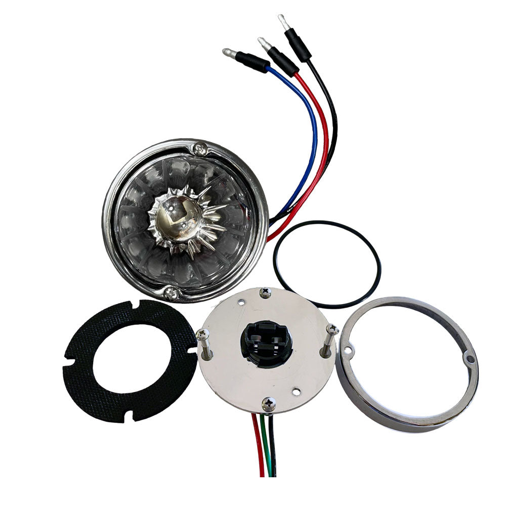 Clear/White 3157 Flush Mount Watermelon Light Kit