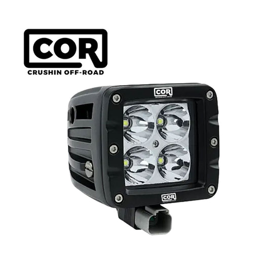 2" Square 40w LED 60 Degree Flood Pattern Pod Light