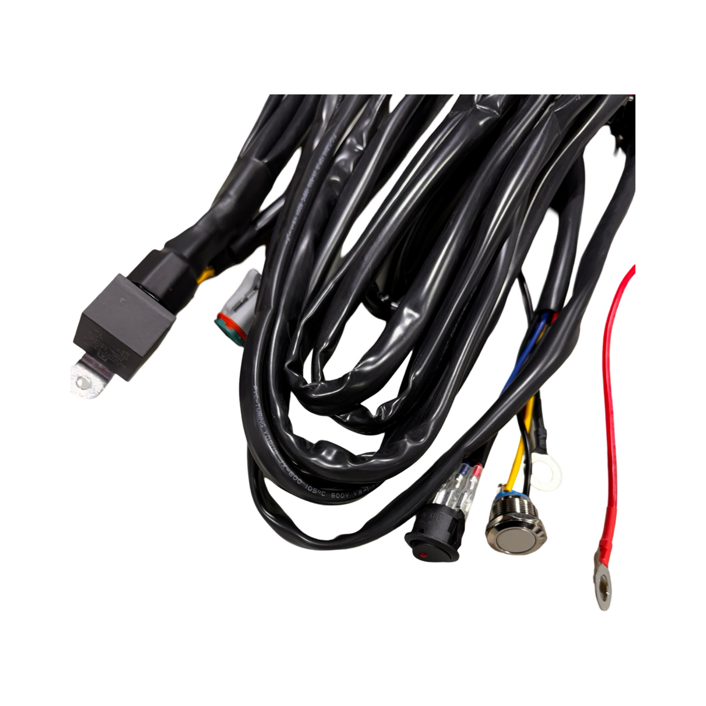 Wire Harness for control 2 RGB Accent Pod LIghts, Rocker & Momentary