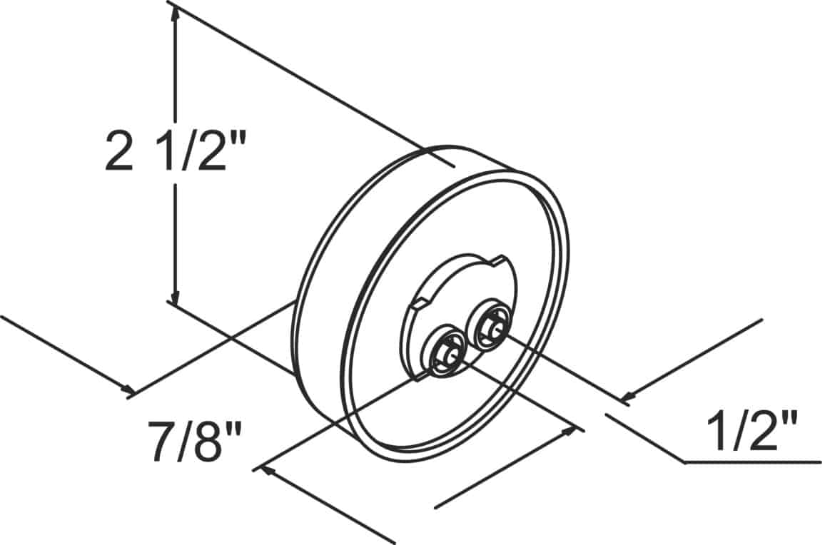 2.5" Round Standard Trailer Marker LED Lights