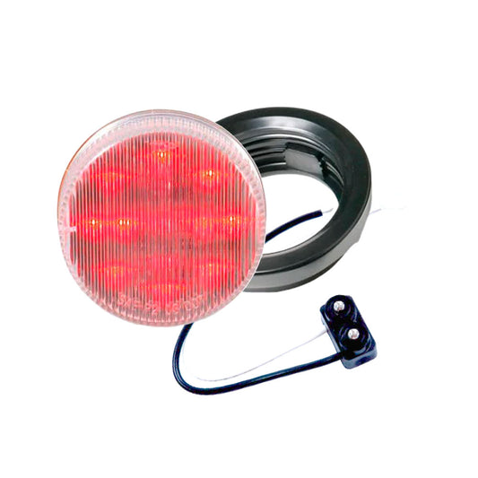 2.5" Clear Lens, Red, 13 Diode Trailer Marker LED Kit
