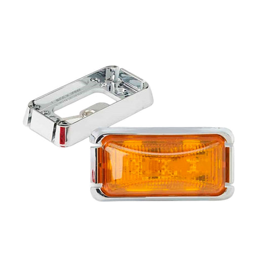 2 1/2" x 1 1/4" Amber Rectangle LED Trailer Marker Light Kit