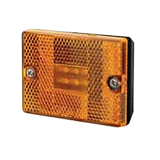 2 3/4" Amber Rectangle Stud Mount Trailer Marker LED Light