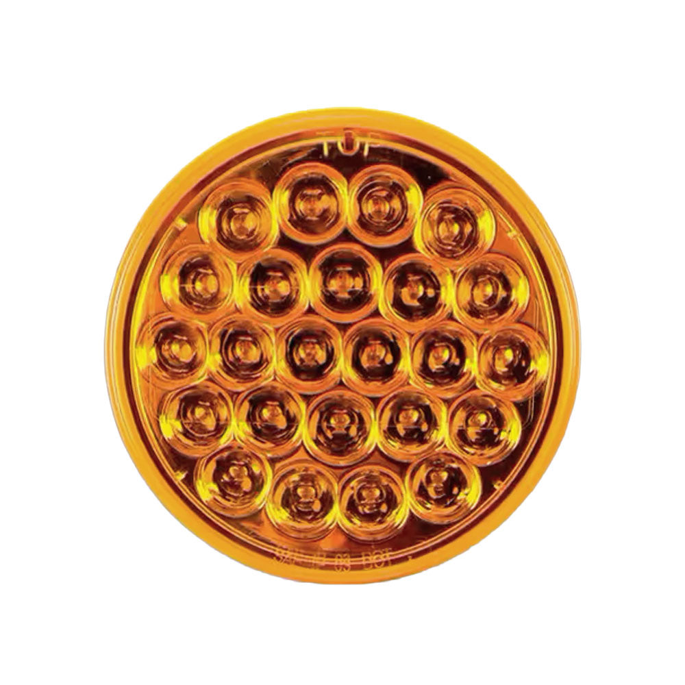 4″ Amber 18 Diode, Round LED Stop-Turn-Tail Light Kit