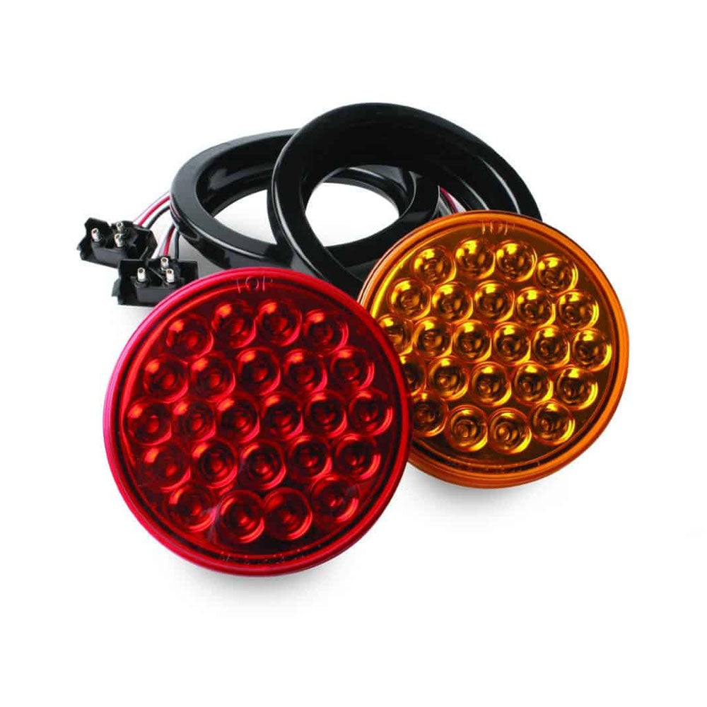 4″ Round LED Mirror Finished LED Tail Lights