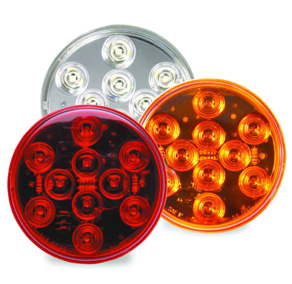 4″ 10 Diode, Round LED Stop-Turn-Tail Lights